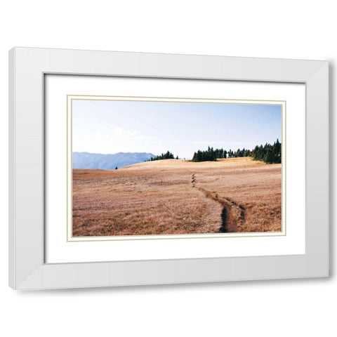 Hurricane Hill I White Modern Wood Framed Art Print with Double Matting by Marshall, Laura