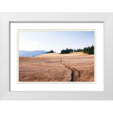 Hurricane Hill I White Modern Wood Framed Art Print with Double Matting by Marshall, Laura