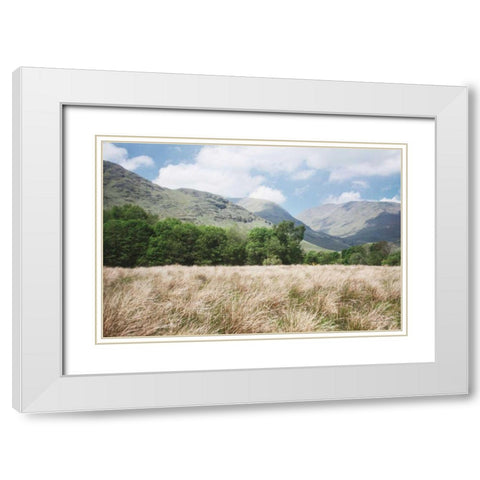Scottish Highlands III White Modern Wood Framed Art Print with Double Matting by Marshall, Laura