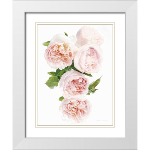 David Austin Cascade White Modern Wood Framed Art Print with Double Matting by Catterall, Elise