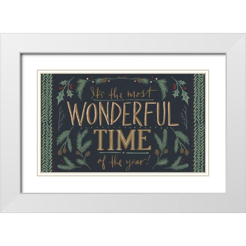 Wonderful Time V White Modern Wood Framed Art Print with Double Matting by Tavoletti, Anne
