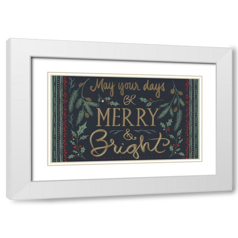 Wonderful Time VII White Modern Wood Framed Art Print with Double Matting by Tavoletti, Anne