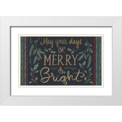 Wonderful Time VII White Modern Wood Framed Art Print with Double Matting by Tavoletti, Anne