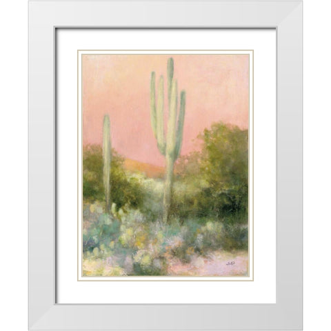 Sunrise Desert II White Modern Wood Framed Art Print with Double Matting by Purinton, Julia