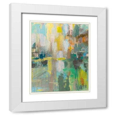 Reflection II White Modern Wood Framed Art Print with Double Matting by Vertentes, Jeanette