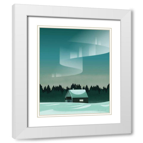 Finland I No Words White Modern Wood Framed Art Print with Double Matting by Escalante, Omar