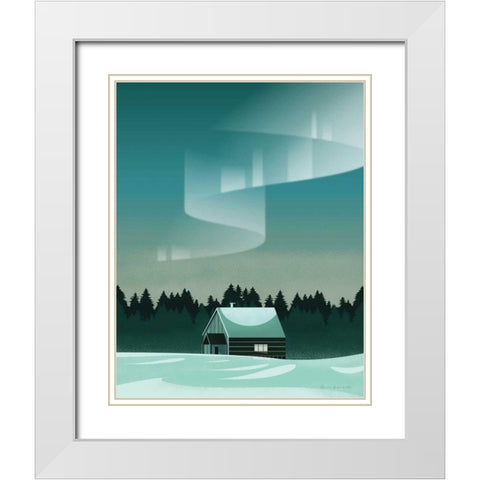 Finland I No Words White Modern Wood Framed Art Print with Double Matting by Escalante, Omar
