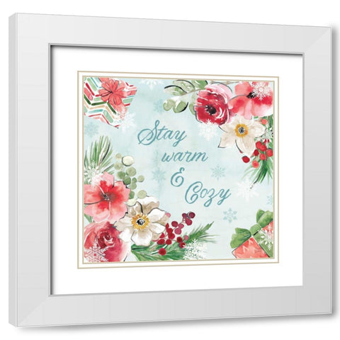 Holiday Ride VII White Modern Wood Framed Art Print with Double Matting by June, Dina