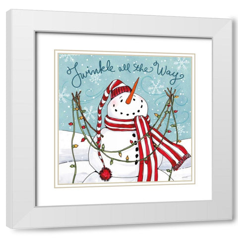 Snowplace Like Home II White Modern Wood Framed Art Print with Double Matting by Tavoletti, Anne