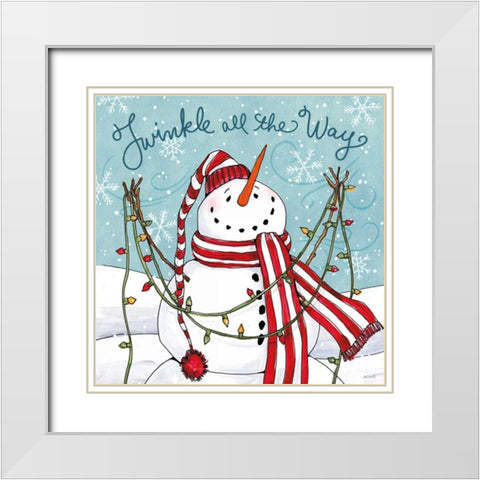 Snowplace Like Home II White Modern Wood Framed Art Print with Double Matting by Tavoletti, Anne