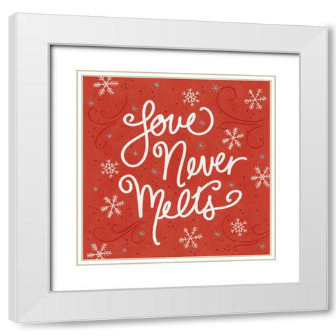 Snowplace Like Home VI White Modern Wood Framed Art Print with Double Matting by Tavoletti, Anne