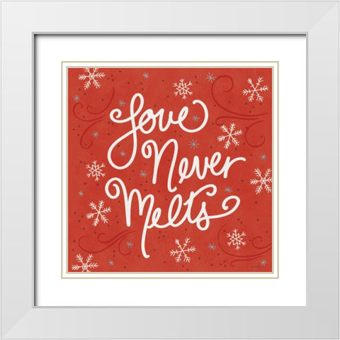 Snowplace Like Home VI White Modern Wood Framed Art Print with Double Matting by Tavoletti, Anne