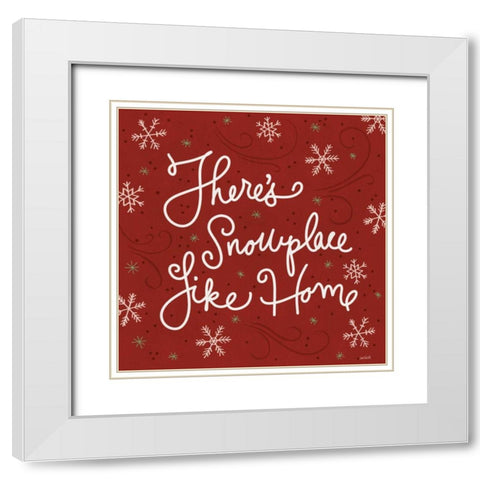 Snowplace Like Home IX White Modern Wood Framed Art Print with Double Matting by Tavoletti, Anne