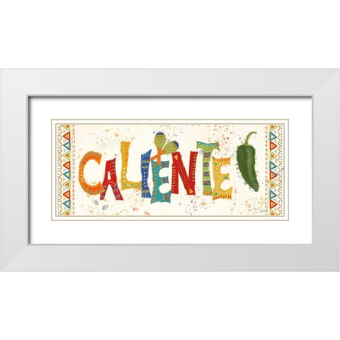 Tex Mex Fiesta X White Modern Wood Framed Art Print with Double Matting by Charron, Veronique