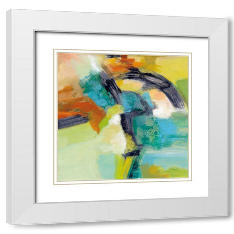 Rainbow on the Asphalt White Modern Wood Framed Art Print with Double Matting by Vassileva, Silvia