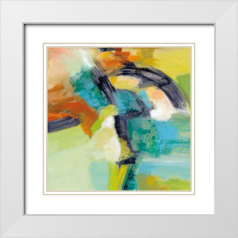 Rainbow on the Asphalt White Modern Wood Framed Art Print with Double Matting by Vassileva, Silvia