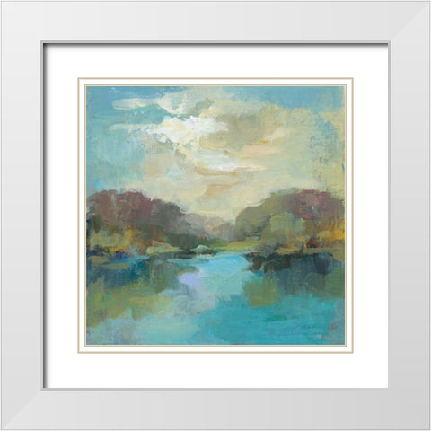 Mini Landscape White Modern Wood Framed Art Print with Double Matting by Vassileva, Silvia