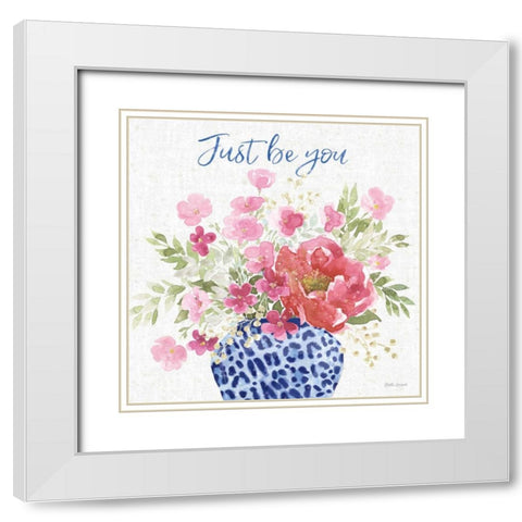 From the East V White Modern Wood Framed Art Print with Double Matting by Grove, Beth