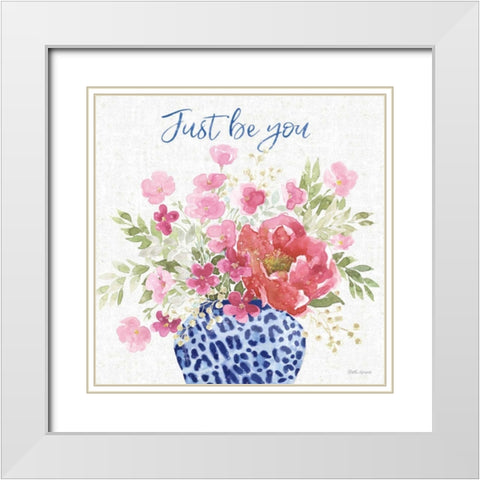 From the East V White Modern Wood Framed Art Print with Double Matting by Grove, Beth