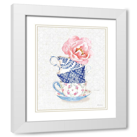 From the East VI White Modern Wood Framed Art Print with Double Matting by Grove, Beth