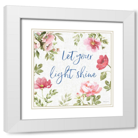 From the East IX White Modern Wood Framed Art Print with Double Matting by Grove, Beth