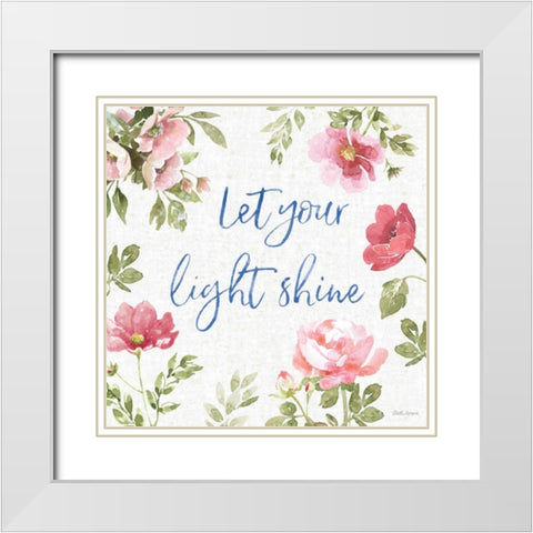 From the East IX White Modern Wood Framed Art Print with Double Matting by Grove, Beth