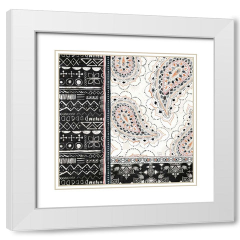 Kasbah Crush III White Modern Wood Framed Art Print with Double Matting by June, Dina