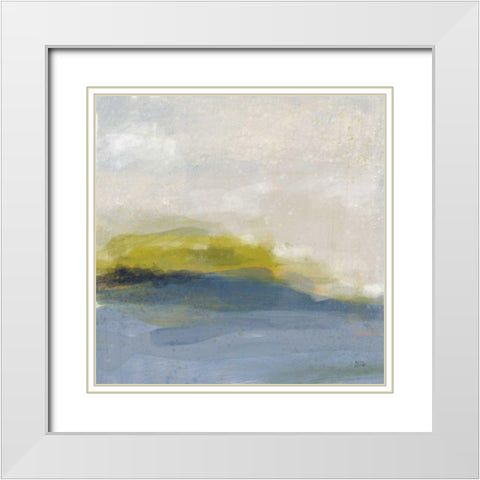 River Town White Modern Wood Framed Art Print with Double Matting by Averinos, Melissa