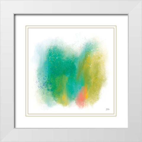 Color Full White Modern Wood Framed Art Print with Double Matting by Averinos, Melissa