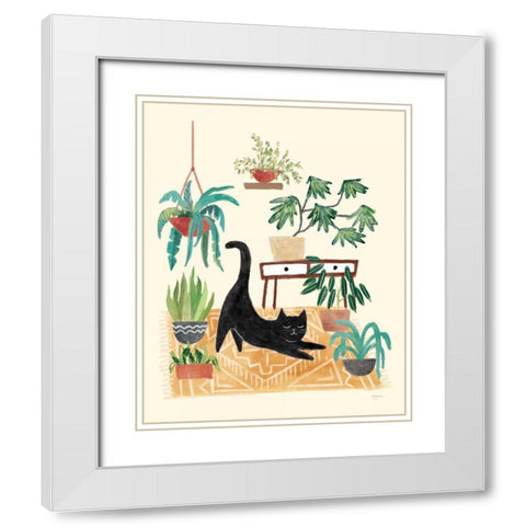 Urban Jungle I White Modern Wood Framed Art Print with Double Matting by Urban, Mary