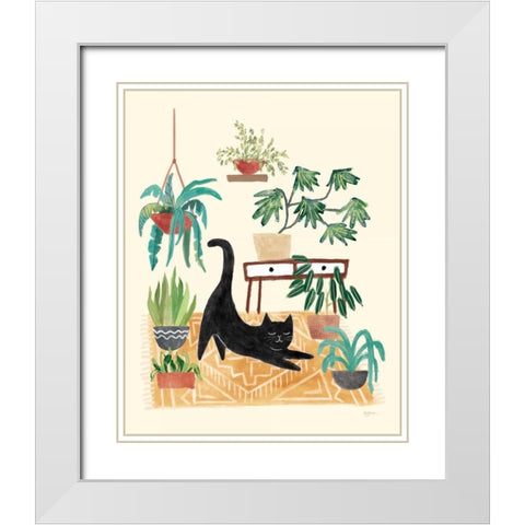 Urban Jungle I White Modern Wood Framed Art Print with Double Matting by Urban, Mary