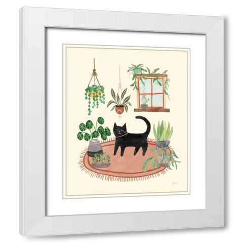 Urban Jungle IV White Modern Wood Framed Art Print with Double Matting by Urban, Mary