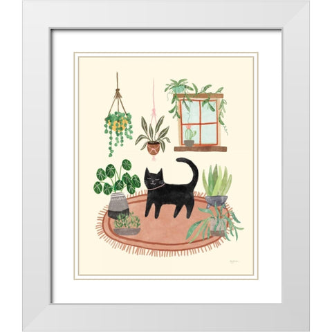 Urban Jungle IV White Modern Wood Framed Art Print with Double Matting by Urban, Mary