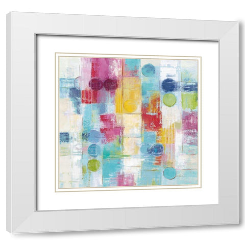 Summer Rain Bright White Modern Wood Framed Art Print with Double Matting by Vassileva, Silvia