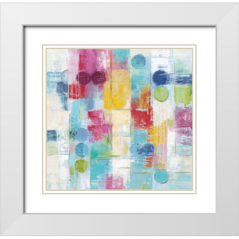 Summer Rain Bright White Modern Wood Framed Art Print with Double Matting by Vassileva, Silvia