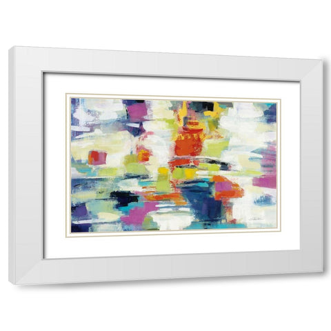 Island Town Bright White Modern Wood Framed Art Print with Double Matting by Vassileva, Silvia