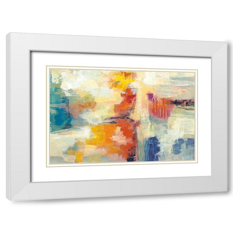 Bright Coral Reef White Modern Wood Framed Art Print with Double Matting by Vassileva, Silvia
