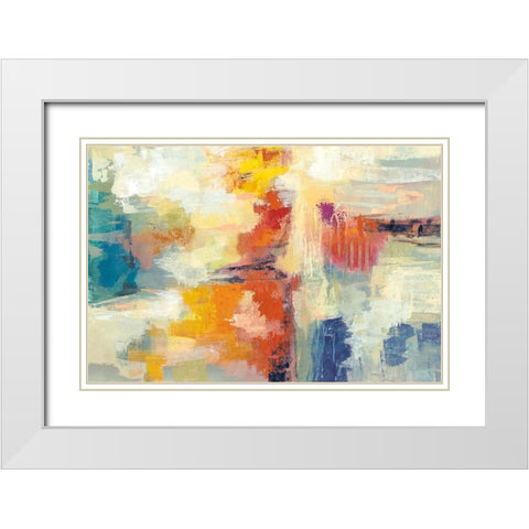 Bright Coral Reef White Modern Wood Framed Art Print with Double Matting by Vassileva, Silvia