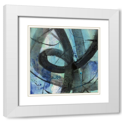 Into the Deep II White Modern Wood Framed Art Print with Double Matting by Hristova, Albena