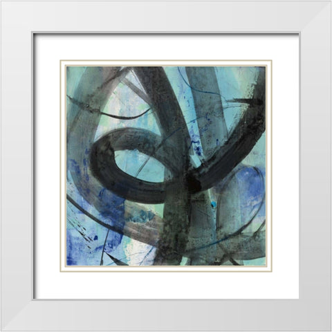Into the Deep II White Modern Wood Framed Art Print with Double Matting by Hristova, Albena