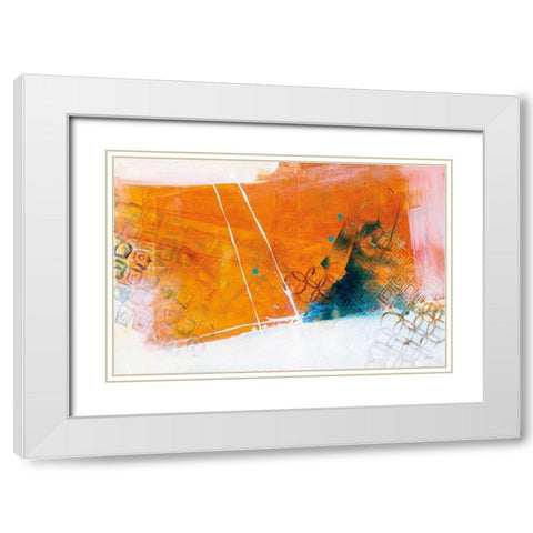 Exaggeration White Modern Wood Framed Art Print with Double Matting by Schick, Mike