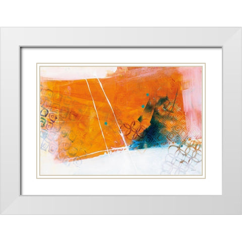 Exaggeration White Modern Wood Framed Art Print with Double Matting by Schick, Mike