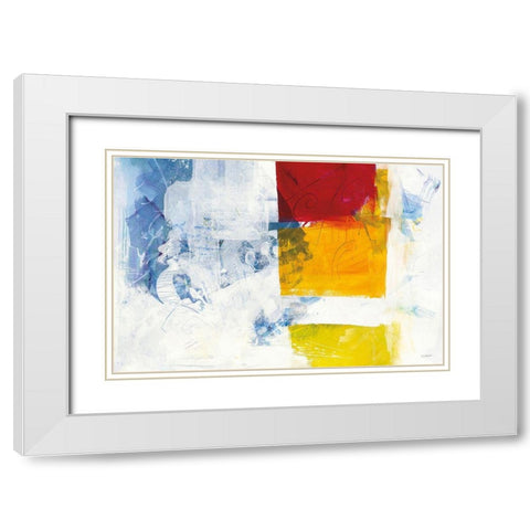 Breakout II White Modern Wood Framed Art Print with Double Matting by Schick, Mike