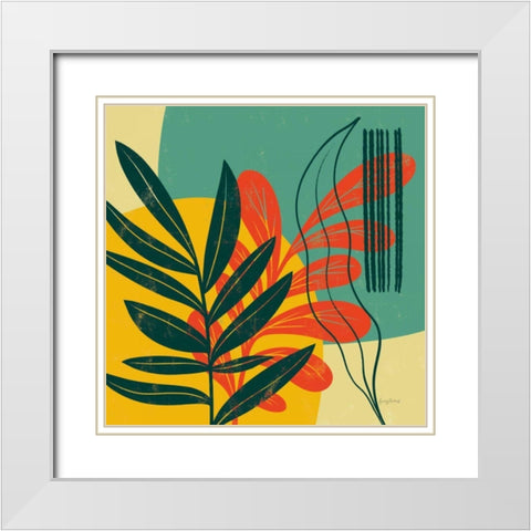 Mid Century Modern I White Modern Wood Framed Art Print with Double Matting by Thorns, Becky