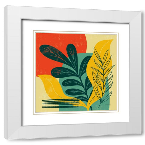 Mid Century Modern III White Modern Wood Framed Art Print with Double Matting by Thorns, Becky