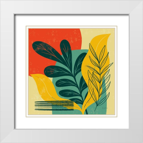 Mid Century Modern III White Modern Wood Framed Art Print with Double Matting by Thorns, Becky