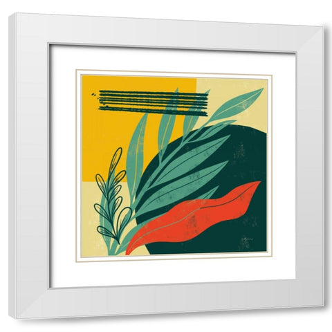 Mid Century Modern IV White Modern Wood Framed Art Print with Double Matting by Thorns, Becky