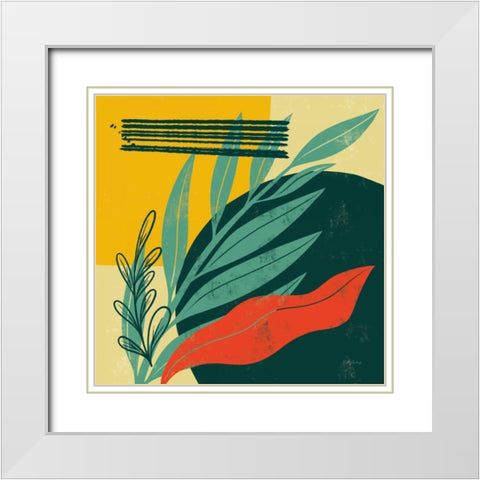 Mid Century Modern IV White Modern Wood Framed Art Print with Double Matting by Thorns, Becky