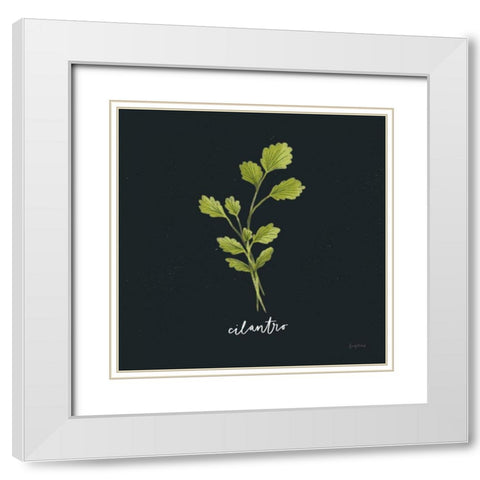 Herbs IV Black White Modern Wood Framed Art Print with Double Matting by Thorns, Becky