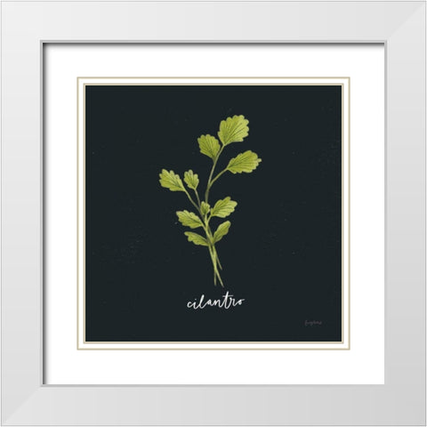 Herbs IV Black White Modern Wood Framed Art Print with Double Matting by Thorns, Becky